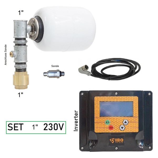 Inverter Pumpensteuerung f. konstanten Druck für Pumpen 230V 0,37kW - 2,2kW  + Inverter 1, Tiefbrunnenpumpen, Pumpen