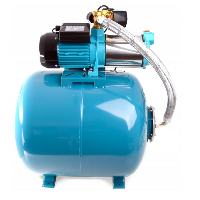 Wasserpumpe 750W 50 l/min Druckschalter Manometer Gartenpumpe  Hauswasserwerk Kreiselpumpe - Fraten