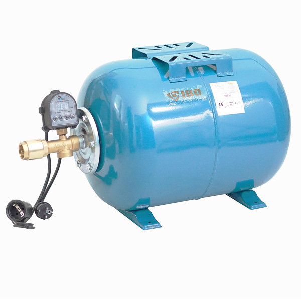 50L Druckkessel Ausdehnungsgefäß Druckschalter inkl.  Trockenlaufschutzfunktion, Hauswasserwerke